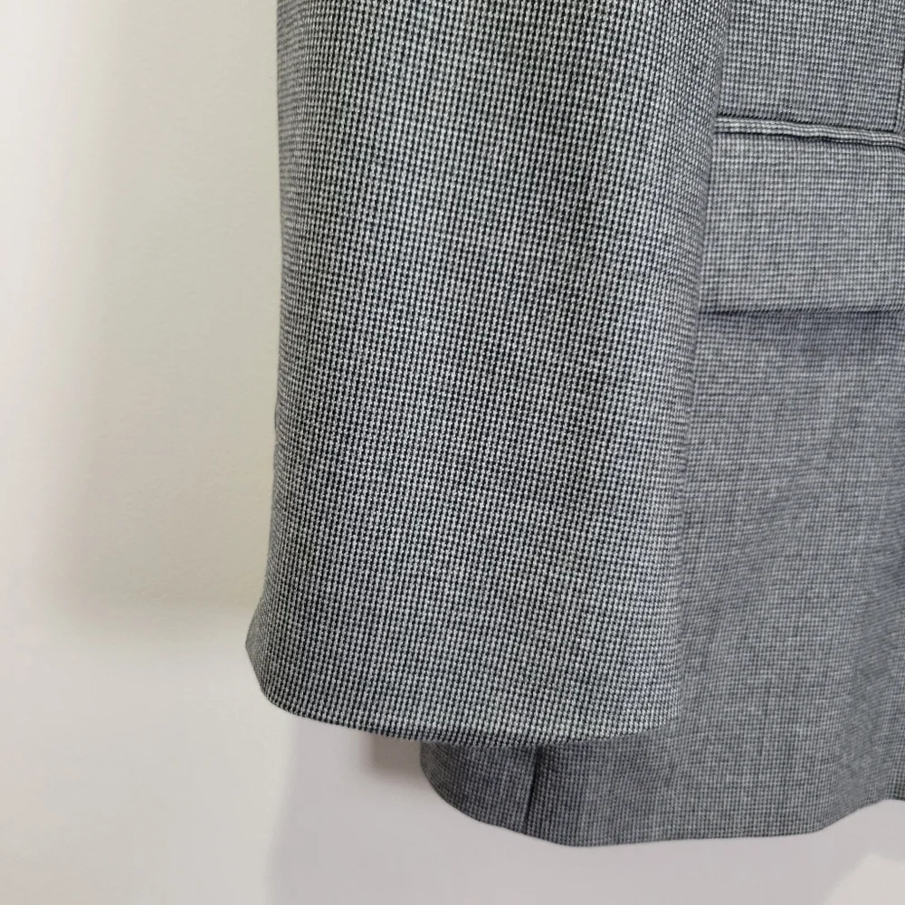 Oscar De La Renta Mens 100% Wool Blazer Gray 46L Sport Coat